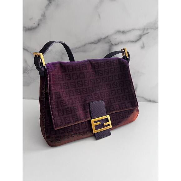 Fendi purple zucchino mamma baguette - Picture 9 of 9